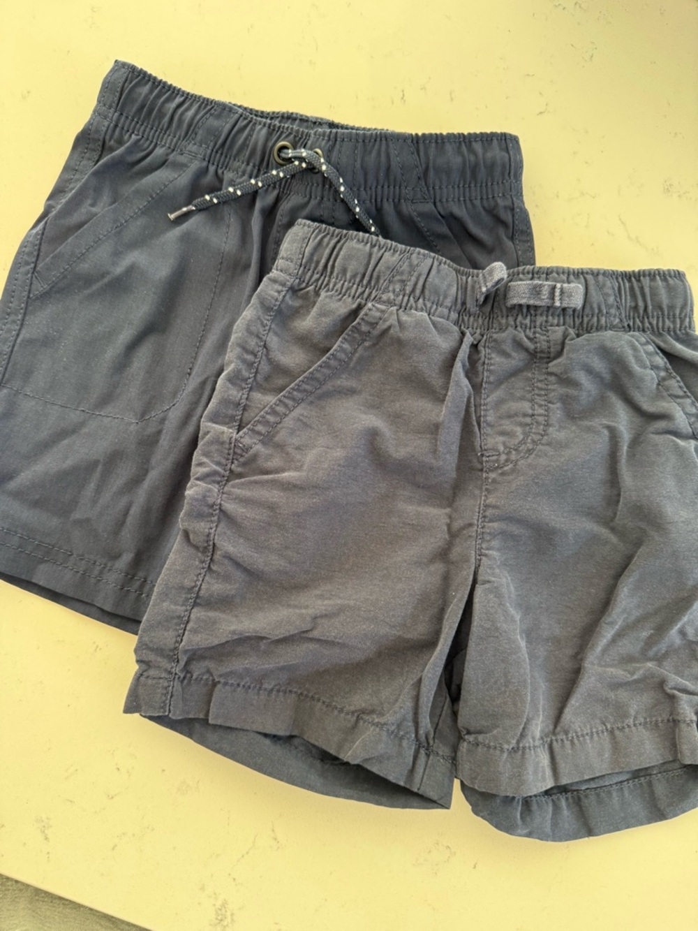 Jumping beans Slate Blue Elastic-Waist Kids Shorts Duo
